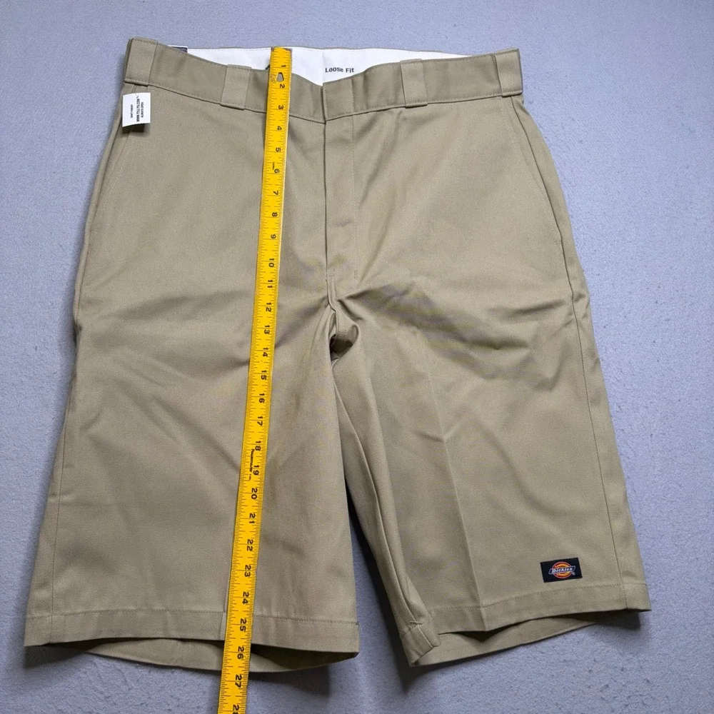 Dickies Work Short Mens 36 Khaki WR640KH 13 Inseam Relaxed Loose Fit NWT
